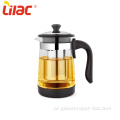 Lilac 750ml / 950ml إبريق شاي زجاجي بوروسيليكات مع مصفاة